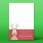 Cute Cartoon Reindeer - Merry Christmas Greeting Post-it® Notes