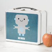 Cute Cartoon Robot Blue (In situ)