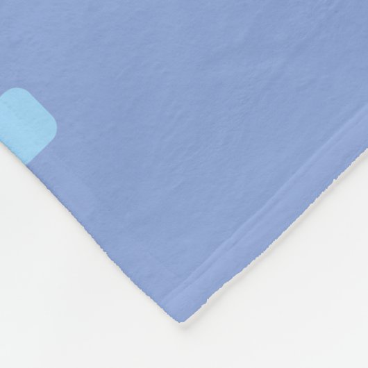 Cute Cartoon Robot Blue Fleece Deken (Hoek)