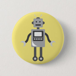 Cute Cartoon Robot Ronde Button 5,7 Cm