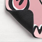 Cute Cartoon Roze Pig Muismat (Hoek)