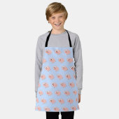 Cute Cartoon roze roze roze patroon Schort (Gedragen)