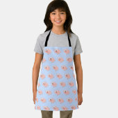 Cute Cartoon roze roze roze patroon Schort (Insitu)
