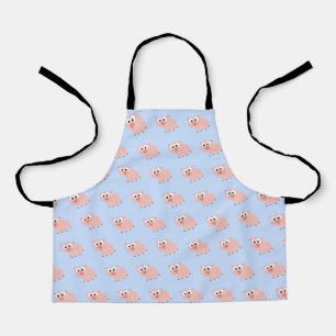 Cute Cartoon roze roze roze patroon Schort