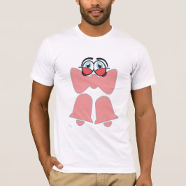 Cute Cartoon Roze Strik T-shirt