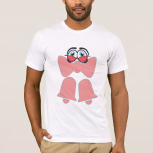 Cute Cartoon Roze Strik T-shirt