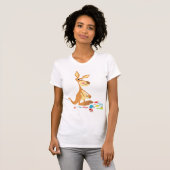 Cute Cartoon Rummaging Kangaroo Women T-Shirt (Voorkant volledig)