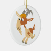Cute Cartoon Running Goat Ornament (Rechts)