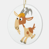 Cute Cartoon Running Goat Ornament (Links)