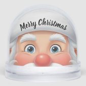 Cute cartoon Santa Claus face Christmas Sneeuwbol (Voorkant)