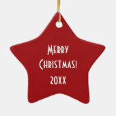 Cute Cartoon Santa Claus Ornament (Achterkant)