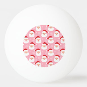 Cute Cartoon Santa Faces Pingpongbal