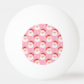 Cute Cartoon Santa Faces Pingpongbal (Achterkant)