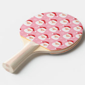 Cute Cartoon Santa Faces Tafeltennisbatje (Voorkant Gekanteld)