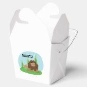 Cute Cartoon Sasquatch Bedankdoosjes (Geopend)