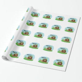 Cute Cartoon Sasquatch Cadeaupapier