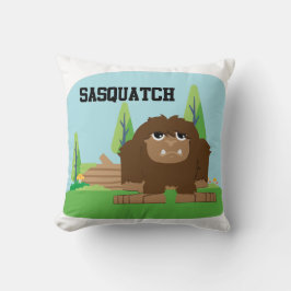 Cute Cartoon Sasquatch Kussen