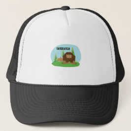 Cute Cartoon sasquatch Trucker Pet