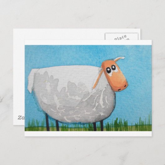 Cute cartoon schaap Gordon Bruce art Briefkaart (Voorkant / Achterkant)