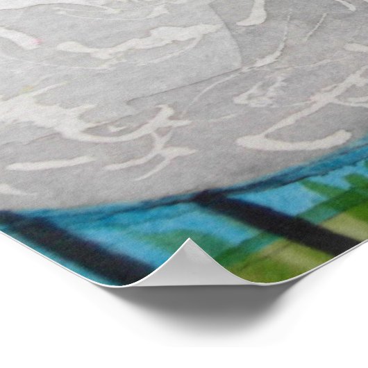 Cute cartoon schaap Gordon Bruce art Poster (Hoek)