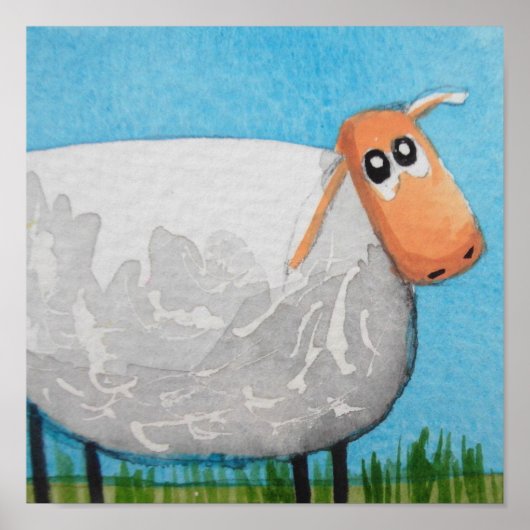 Cute cartoon schaap Gordon Bruce art Poster (Voorkant)