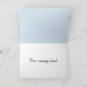 Cute cartoon-schapenkaart feestdagen kaart (Binnen)