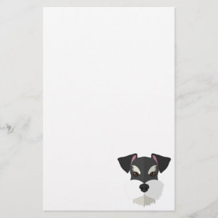 Cute Cartoon Schnauzer! Briefpapier