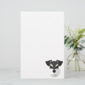 Cute Cartoon Schnauzer! Briefpapier (Staand voorkant)