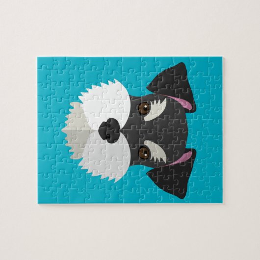 Cute Cartoon Schnauzer! Legpuzzel (Horizontaal)