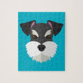 Cute Cartoon Schnauzer! Legpuzzel (Verticaal)