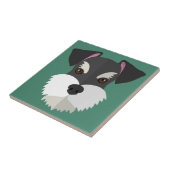 Cute Cartoon Schnauzer! Tegeltje (Zijkant)