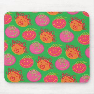 Cute Cartoon Scribbles Fun Gekke Bubblegum Head Muismat