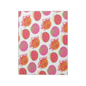 Cute Cartoon Scribbles Fun Gekke Bubblegum Head Notitieblok (Linkerzijde)