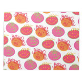 Cute Cartoon Scribbles Fun Gekke Bubblegum Head Notitieblok (Voorkant)