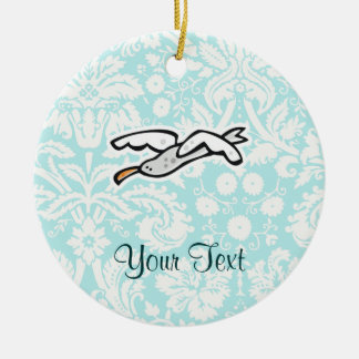 Cute Cartoon Seagull Keramisch Ornament