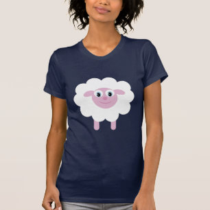 Cute Cartoon Sheep Animal Charge  T-shirt