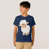 Cute Cartoon Sheep Children T-Shirt (Voorkant volledig)