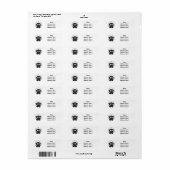 Cute Cartoon Sheep Etiket (Full Sheet)