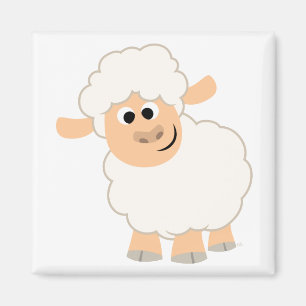 Cute Cartoon Sheep Magnet