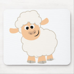 Cute Cartoon Sheep Mousepad Muismat