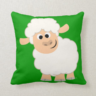 Cute Cartoon Sheep Pillow Kussen