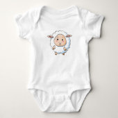 Cute Cartoon Sheep Romper (Voorkant)