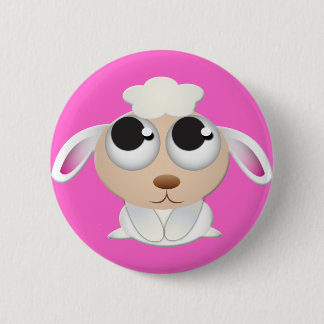 Cute Cartoon Sheep Ronde Button 5,7 Cm
