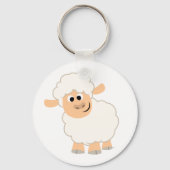 Cute Cartoon Sheep Sleutelhanger (Voorkant)