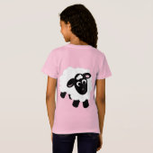 Cute Cartoon Sheep T-shirt (Achterkant volledig)