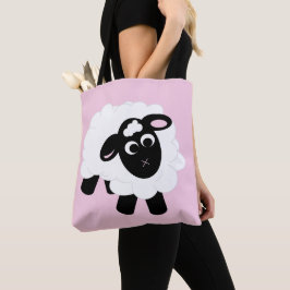 Cute Cartoon Sheep Tote Bag