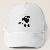 Cute Cartoon Sheep Trucker Hat Trucker Pet (Voorkant)