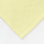 Cute Cartoon Sheep Yellow Fleece Blanket Deken (Hoek)