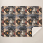 Cute Cartoon Sherpa Blanket Sherpa Deken (Voorkant (horizontaal))