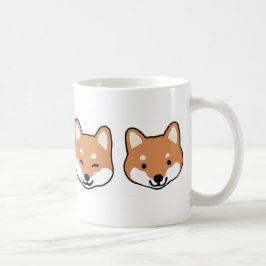 Cute Cartoon Shiba Inu Smiling Blinking Dog Facs Koffiemok